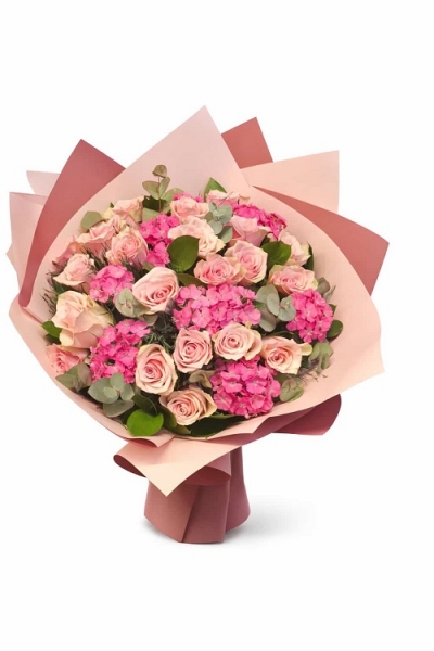Açık Pembe Gül Buketi